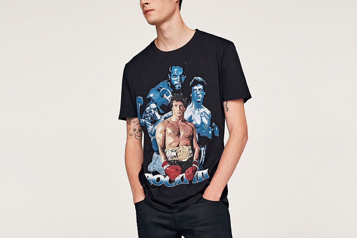 Zara Rocky Balboa T Shirt What Drops Now zara rocky balboa t shirt what drops now
