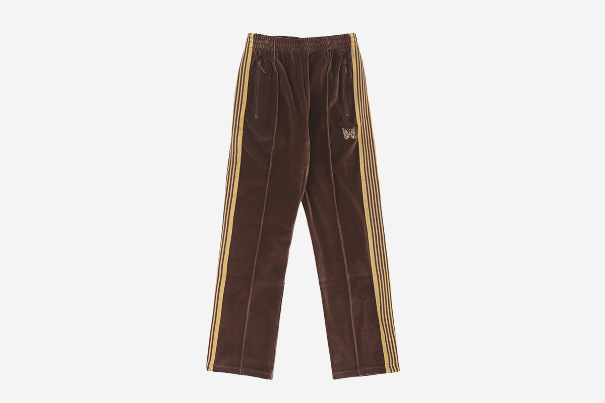 velour track pants mens