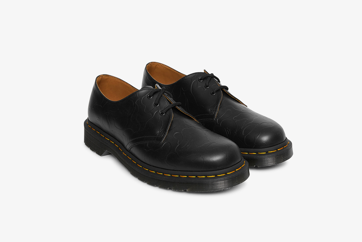 A Bathing Ape x Dr. Martens 1461 Shoes Black | What Drops Now